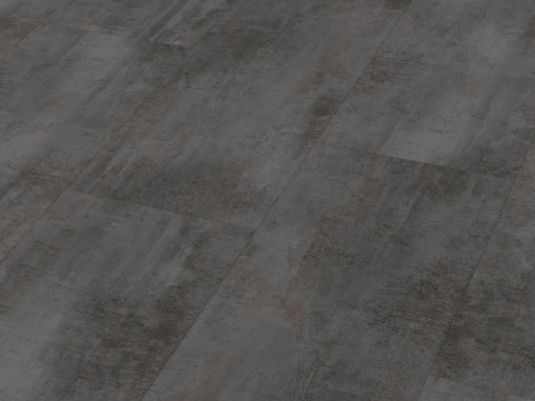 Vinylboden mit authentischer Betonoptik in Plankenform fuer den Innenbereich