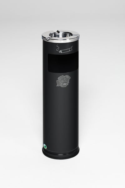 PROREGAL Robuster Kombiascher Mit Poliertem Aschereinsatz 11,6 Liter HxBxT 66 x 20 x 20 cm Verzinkter Stahl Anthrazit