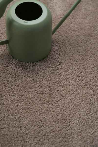 Teppichfliesen flauschig in 50 x 50 cm Weiche Teppichfliesen in Velours Qualität beige braun ideal für Schlafzimmer