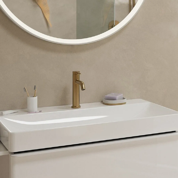 hansgrohe Waschtischarmatur Tecturis S Einhebel-Waschtischarmatur 110 mi Zugstangen-Ablaufgarnitur (Waschbeckenarmatur, Waschbecken, Niederdruck)