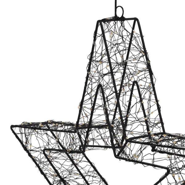 Dekorativer Stern mit LED-Beleuchtung für festliche Akzente