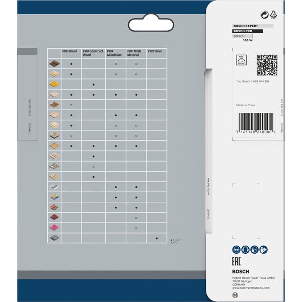 Bosch PRO Wood Kreissägeblatt 165 x 2,2 x 30 mm - 2608640789