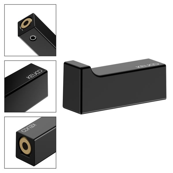 KEUCO Edition 11 Black Selection Handtuchhaken, schwarz-matt