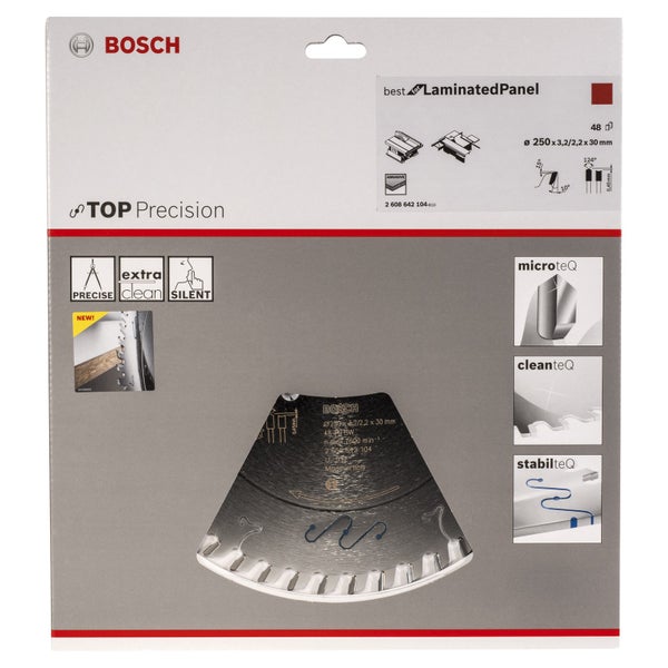 Bosch Kreissägeblatt für Laminatpaneele, Durchmesser 250 mm
