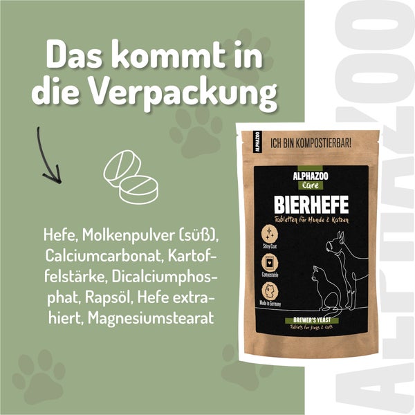 alphazoo Bierhefe Tabletten 180g