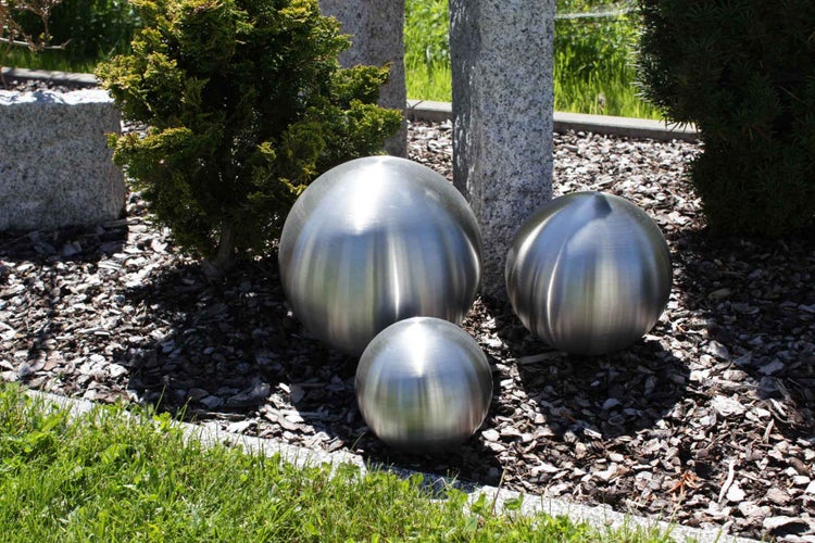 Edelstahlkugel Gartenkugel Dekokugel SferaInox 3er Set 15 / 20 / 25cm matt 10975