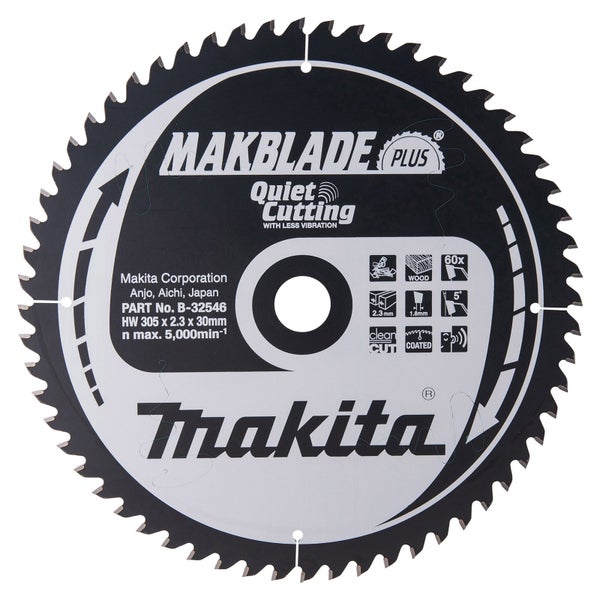 Makita Makblade Plus Kreissägeblatt für leises Schneiden von Holz