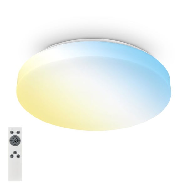 LED Deckenlampe LED Deckenleuchte Wohnzimmer Dimmbar Fernbedienung CCT Flur