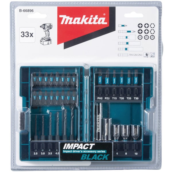 Makita 33-teiliges Schlagbohrer-Bit-Set im Blisterpack