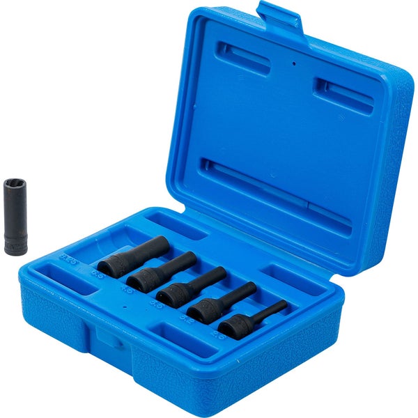 Torx-Bit-Satz mit fünf Teilen in blauem Gehäuse