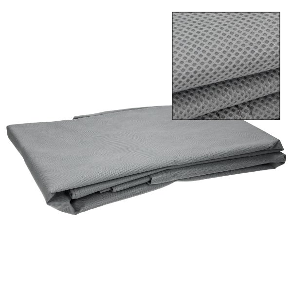 ECD Germany Hardtopständer mit 4 feststellbaren Rädern inkl. XXL Bezug - Weiß - aus pulverbeschichtetem Stahl - Hardtop Ständer Hardtophalter Aufbewahrung Trolley Hülle Abdeckhaube Schutzbezug Cover