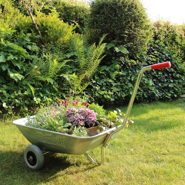 Schubkarre Friedhofskarre Pflanzkarre Gartenkarre Traglast 100 kg Volumen 75 L Einhandkarre