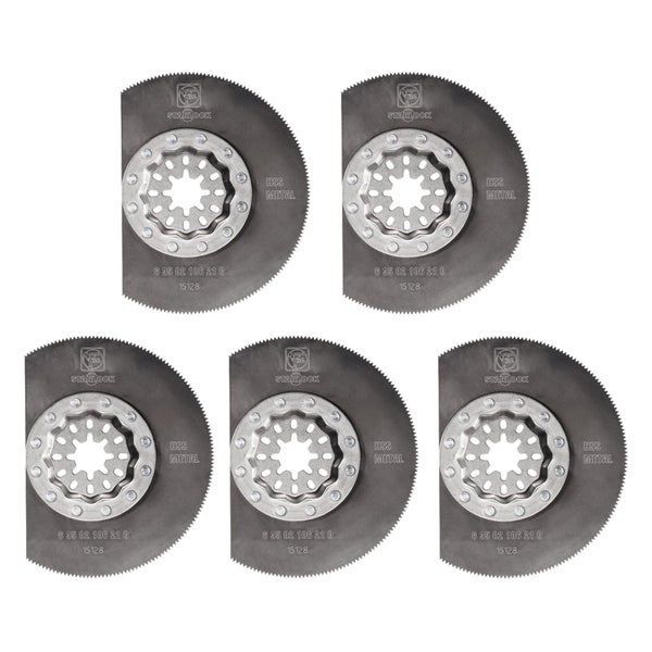 Fünf Starlock HSS Metallsägeblätter