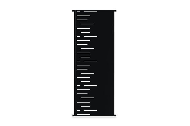 ARLBERG Dekorplatte schwarz H.160cm Muster links