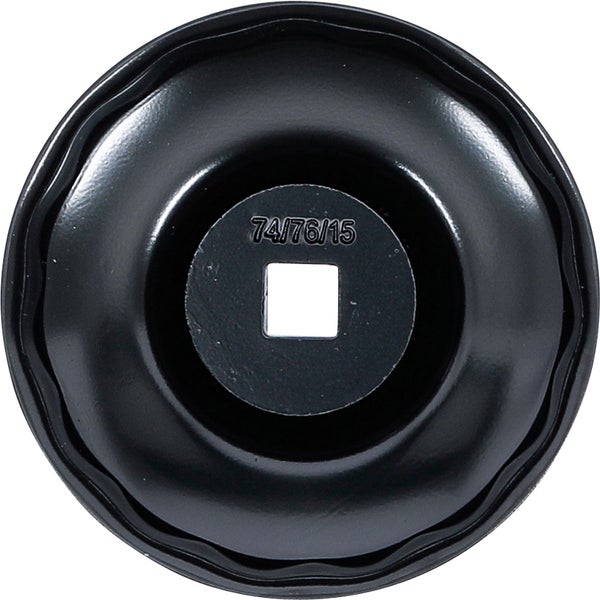 BGS Ölfilterschlüssel 15-kant Ø 74 - 76 mm für Audi / Ford / Mercedes-Benz / Opel / VW - 1039-74-76