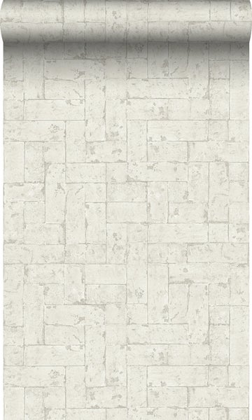 Origin Wallcoverings Tapete Backstein-Optik Hellbeige - 53 cm x 10,05 m - 347568