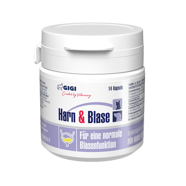 GIGI Harn und Blase Kapseln zur Unterstützung der Blasenfunktion für Hunde, 14 Stück