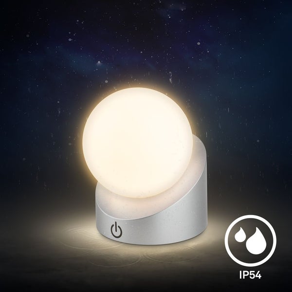 Mini LED Tischlampe kabellos IP54 Tischleuchte Akku Aussen/Innen Dimmbar Touch
