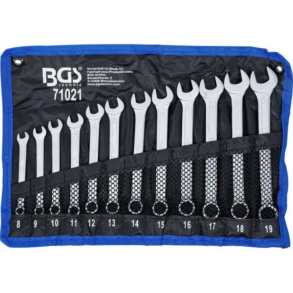 BGS Maul-Ringschlüssel-Satz SW 8 - 19 mm 12tlg. - 71021