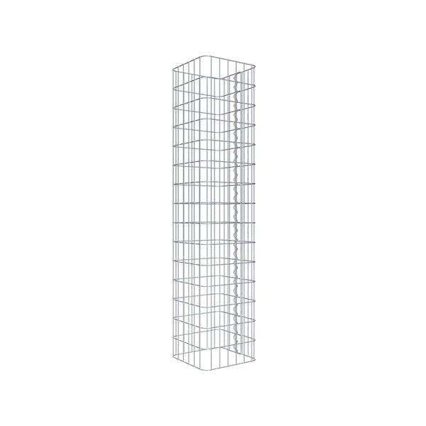 Gabionensäule 32 x 32 cm, MW 5 x 10 cm eckig - Höhe: 1,50 m