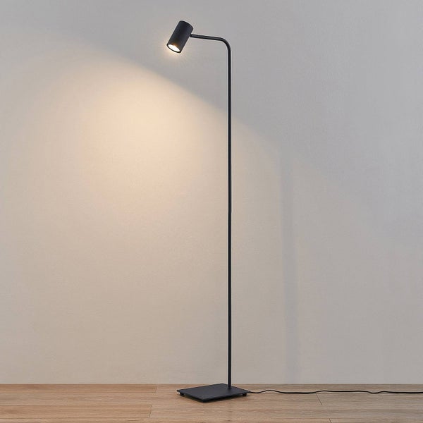 Lindby Stehlampe Sanad (Modern) in Schwarz aus Metall (1 flammig, GU10) - Stehleuchte Standleuchte Floor Lamp Wohnzimmerlampe Wohnzimmerleuchte