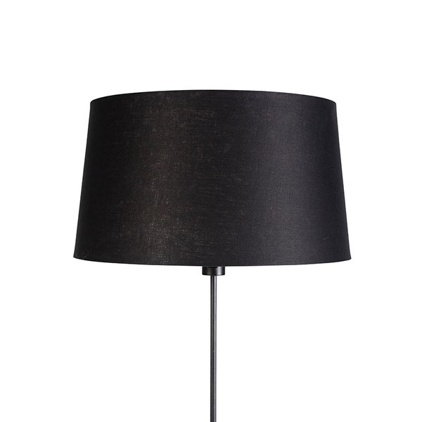 Schwarzer Lampenschirm für Stehlampe