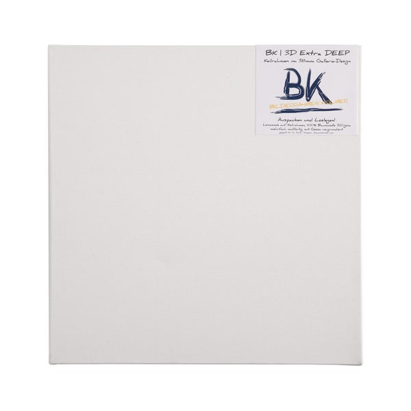 Leinwand  extra DEEP 4er Set 70x70 cm (LxB) hoher Keilrahmen weiß