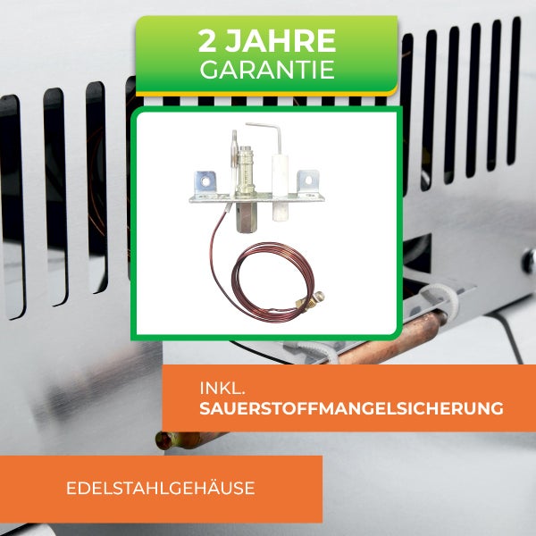 Gas-Gewächshaus-Heizung Frosty - 2500 Watt