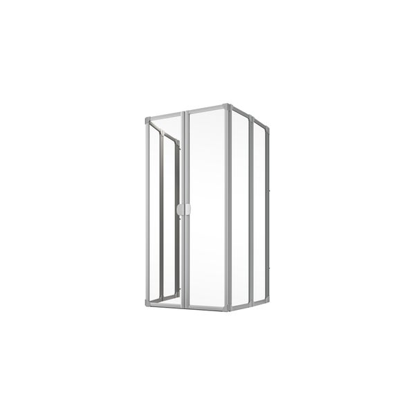 Badewannenaufsatz 2x 3-teilige - U-Kabine, 104 x 140 cm