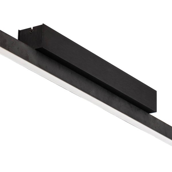 quitani LED Deckenleuchte Zino dimmbar (Modern) in Schwarz aus Aluminium (1 flammig, ) - Lampe Deckenlampe Flurleuchte