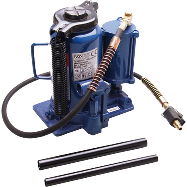 Druckluft Hydraulik Wagenheber mit zwei Rohren