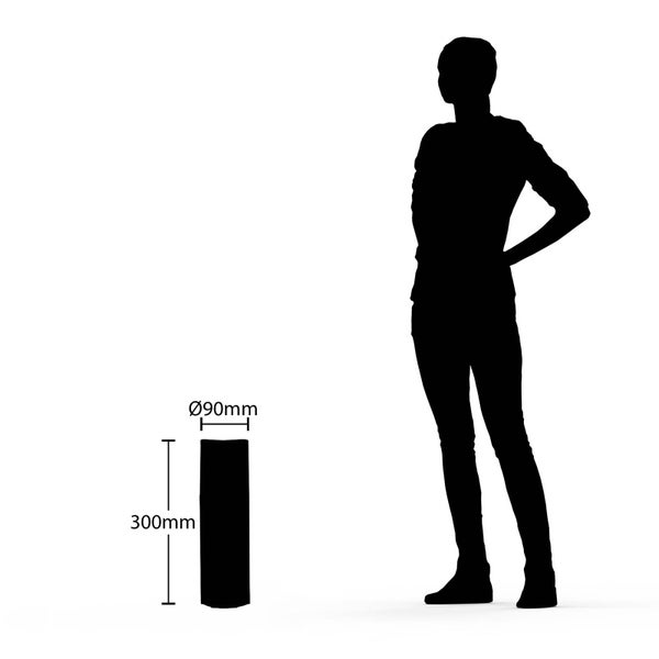 Zwei schwarze, würfelförmige Wandleuchten an einer Hauswand