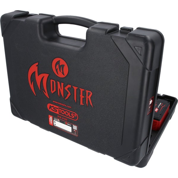 Schwarzer Werkzeugkoffer von KS Tools mit Monster Aufdruck