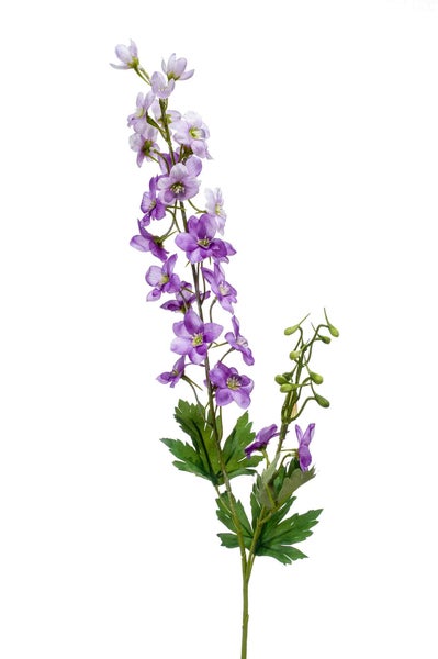 Künstliche Fuchsie mit rosa Blüten, grünen Blättern und naturgetreuem braunem Stamm.