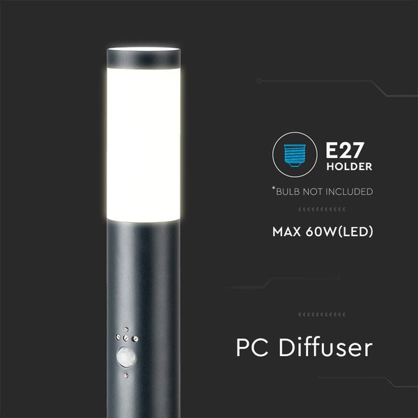 Außenleuchte mit E27 Fassung, maximal 60 Watt LED Leistung und PC Diffusor