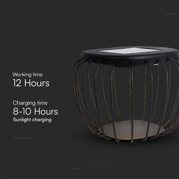 Solarleuchte mit einer Betriebsdauer von 12 Stunden und einer Ladezeit von 8 bis 10 Stunden