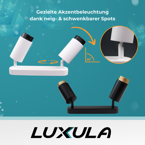 Schwenkbare Luxula Spotleuchte für gezielte Akzentbeleuchtung