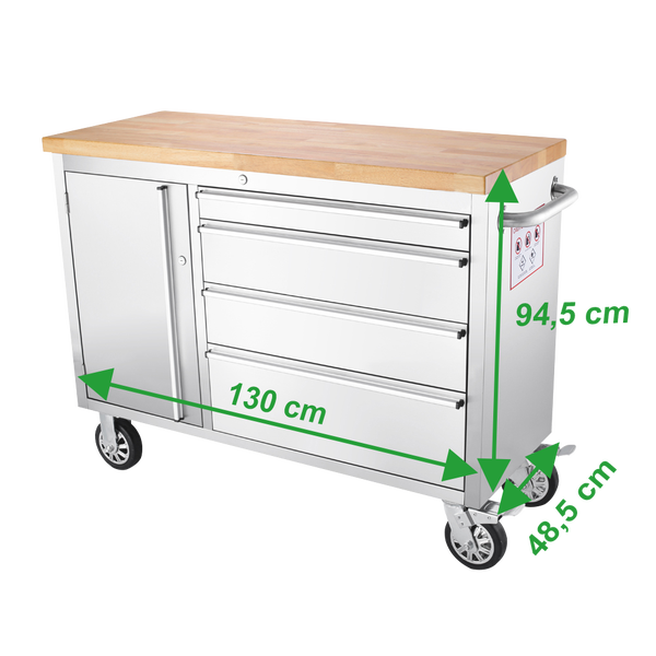 Schwenkbare Rollen mit Feststellbremse