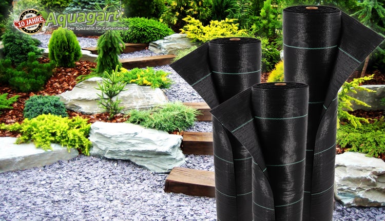 60m² Bodengewebe Unkrautfolie Mulchfolie 100g 2m breit