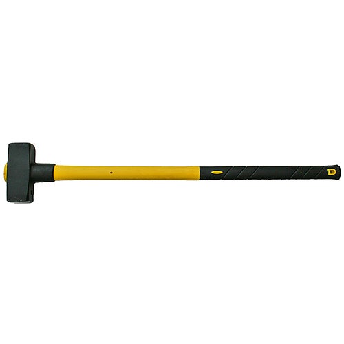 PROREGAL Fäustelhammer 3,0 kg Fiberglasstiel mit Gummi Griff