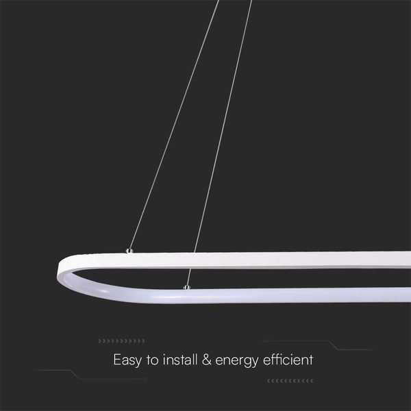 V-TAC VT-7825 - Designer-Deckenleuchten - Designer-Hängelampen - IP20 - Weißes Gehäuse - 24 Watt