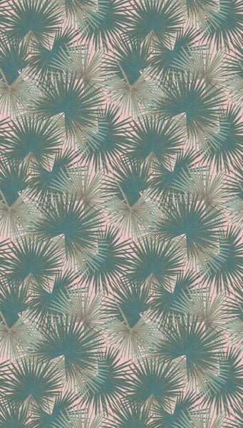 Tapete mit Palmenblattmuster