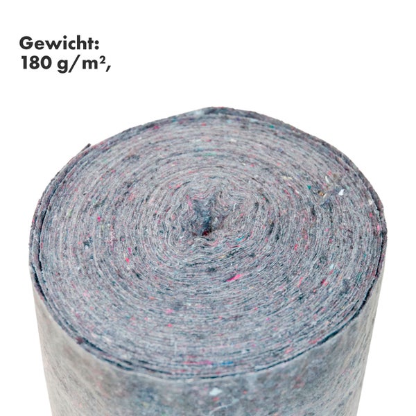FLOORDIREKT Malervlies - 180g/m² - Hochwertiger Schutzvlies - für Malerarbeiten - 100 x 500 cm