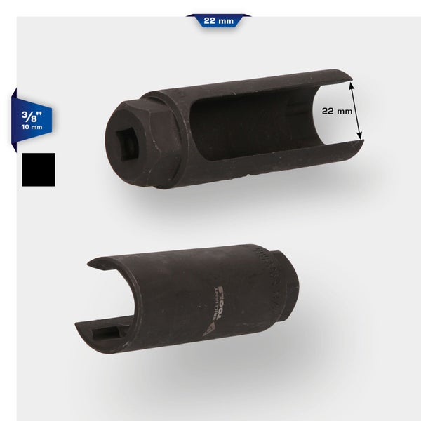 Zündkerzensteckschlüssel für Werkstattarbeiten, 22 mm