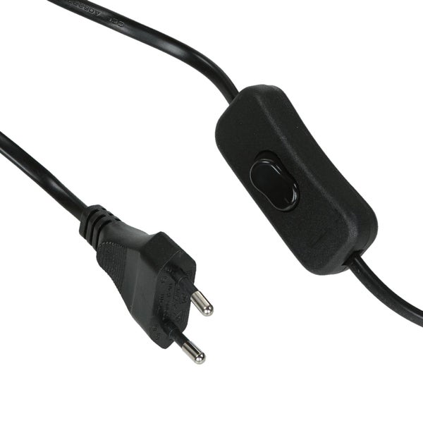Netzkabel mit Stecker und Schalter