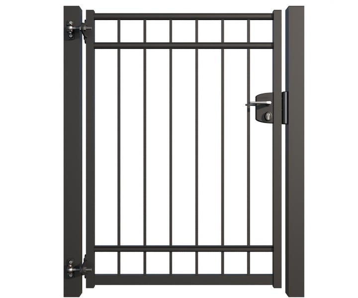 Metall Gartentor mit Schloss