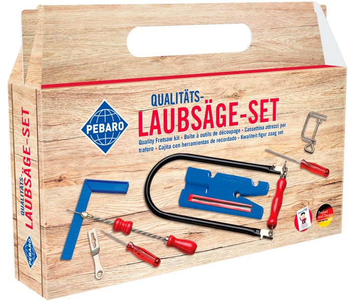 PEBARO Laubsäge-Set in einer Holzbox