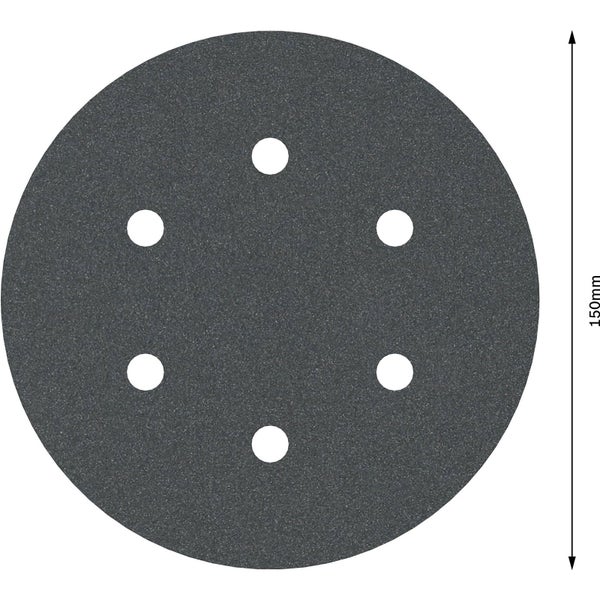 Schleifpapier, 150 mm Durchmesser, mit Löchern