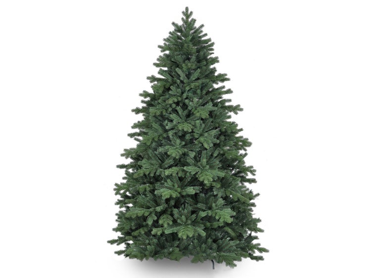 Geschmückter künstlicher weihnachtsbaum mit 115 Stk Kugeln HAPPY AND PINK 210 cm mit Metallständer