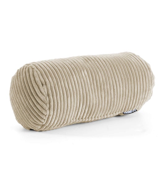 HOMCOM 3-Sitzer Sofa – 193 X 77 X 80 Cm, Cremeweiß, Cordbezug, Mit Federkern & 2 Rückenkissen, Stahlbeine, Bis 400 Kg Belastbar